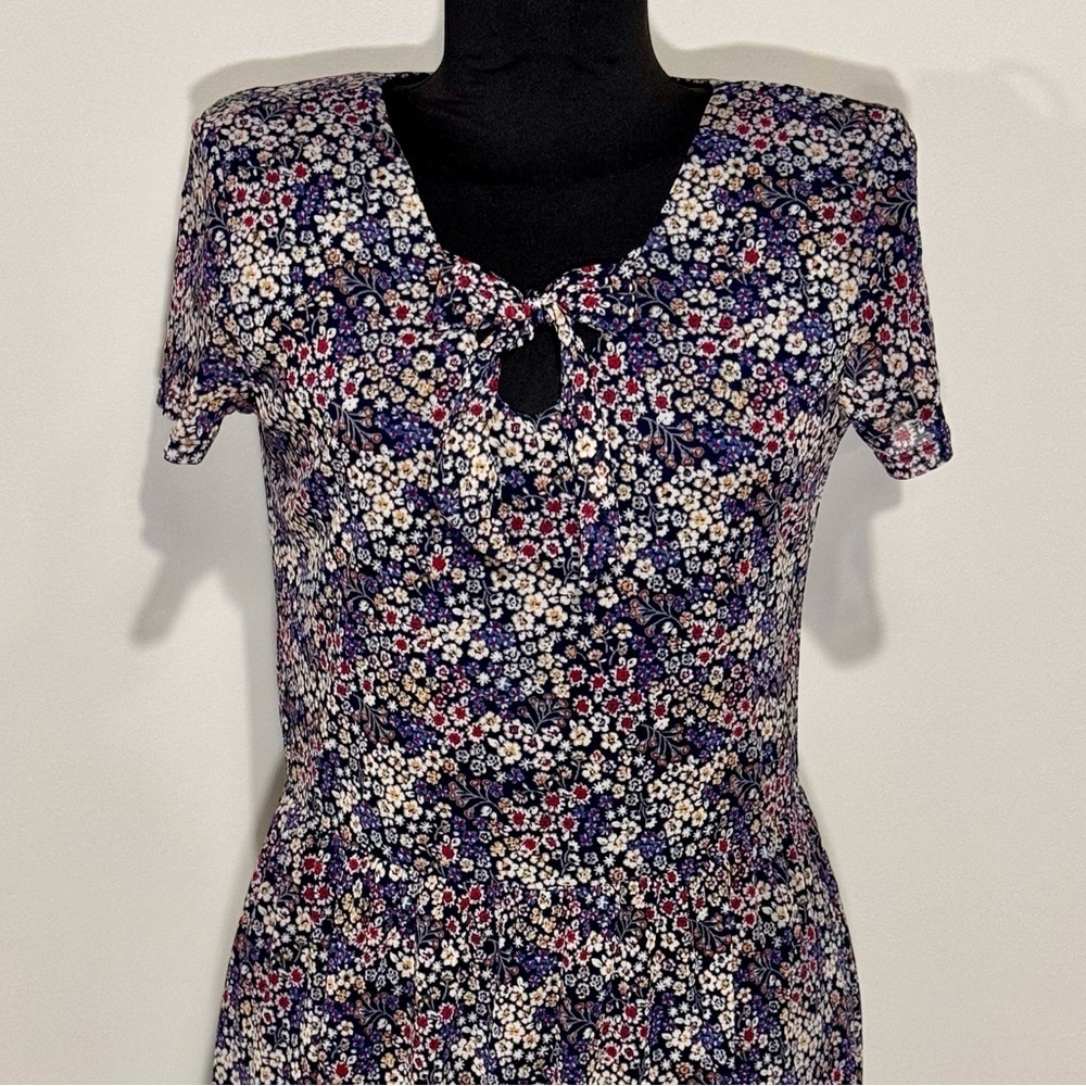 Esprit Floral Print Stretch Mini Dress, Lined size‎ Medium